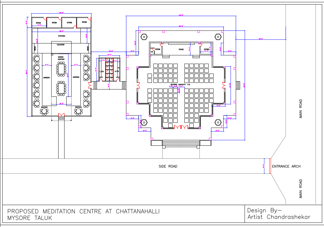 Architecture design sheet — plan or elevation study.