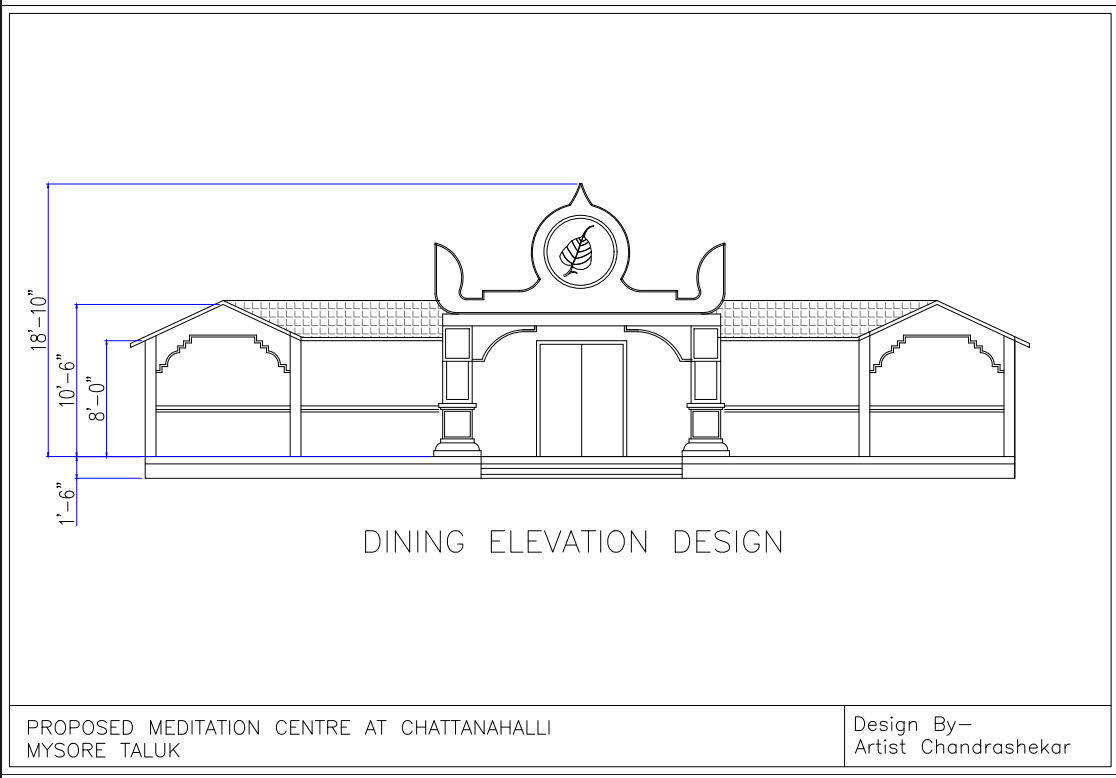 Architecture design sheet — plan or elevation study.