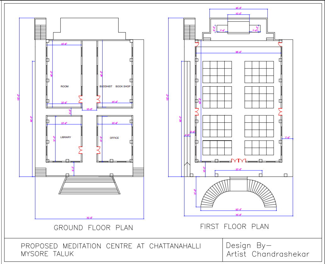 Architecture design sheet — plan or elevation study.