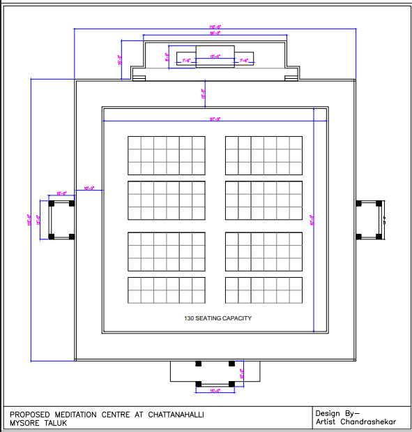 Architecture design sheet — plan or elevation study.